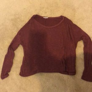 lightweight purple sweater